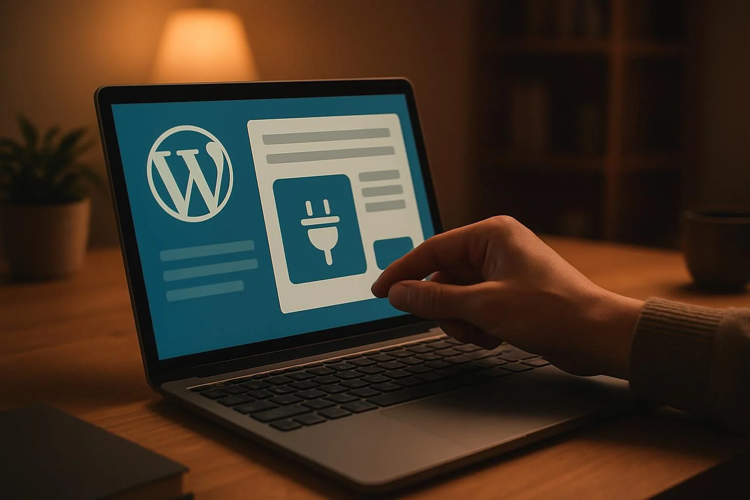 Hand die een SEO-plugin installeert