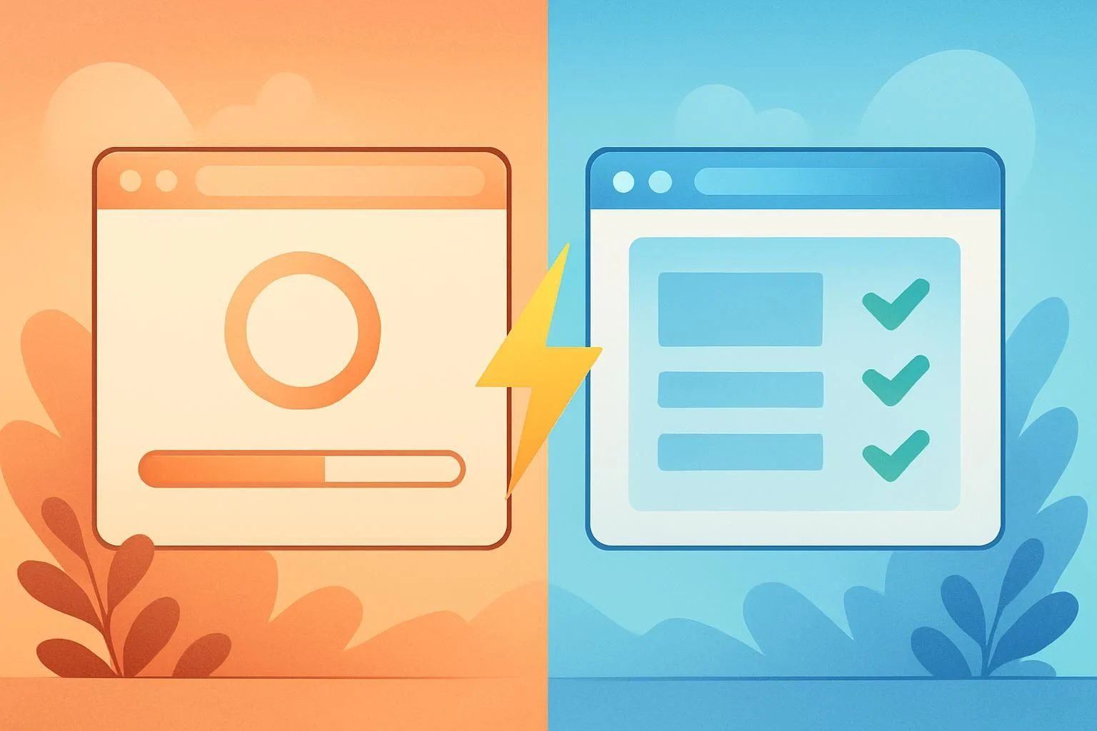 Vergelijking van laadtijden voor en na optimalisatie