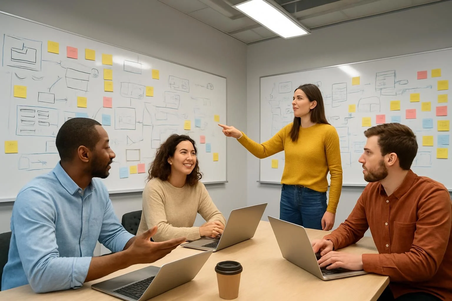 Teamdiscussie over een nieuw Laravel project