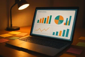 Scherm van een affiliate marketing dashboard