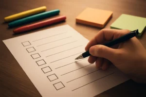 Gedetailleerde checklist voor applicatieontwikkeling.