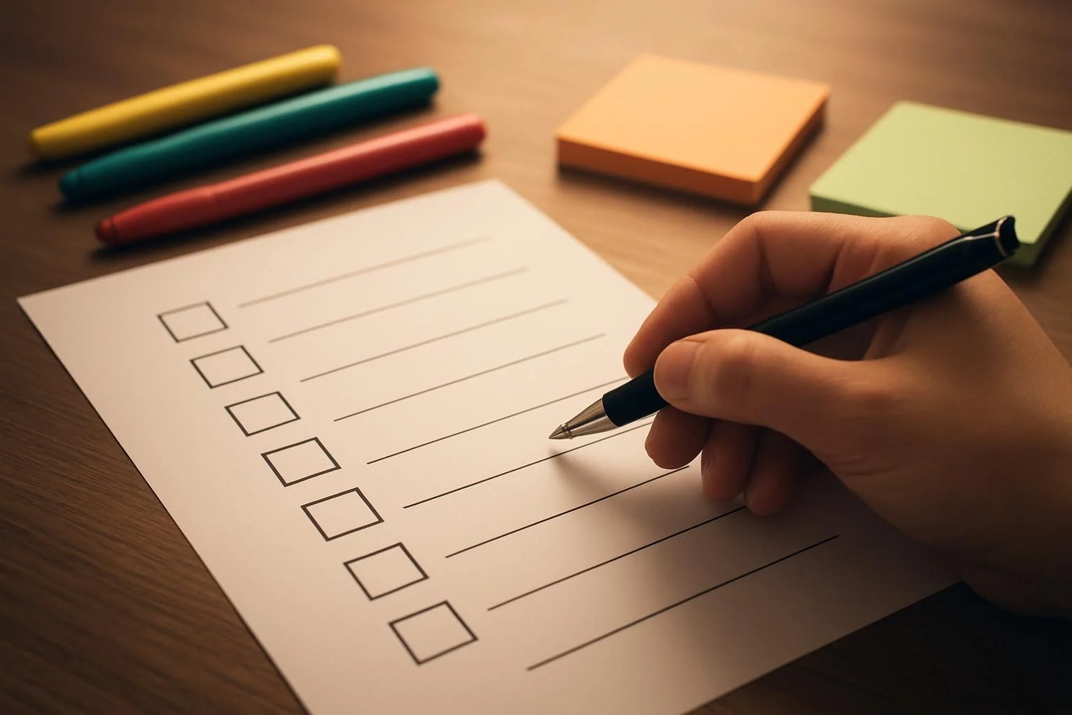 Gedetailleerde checklist voor applicatieontwikkeling.