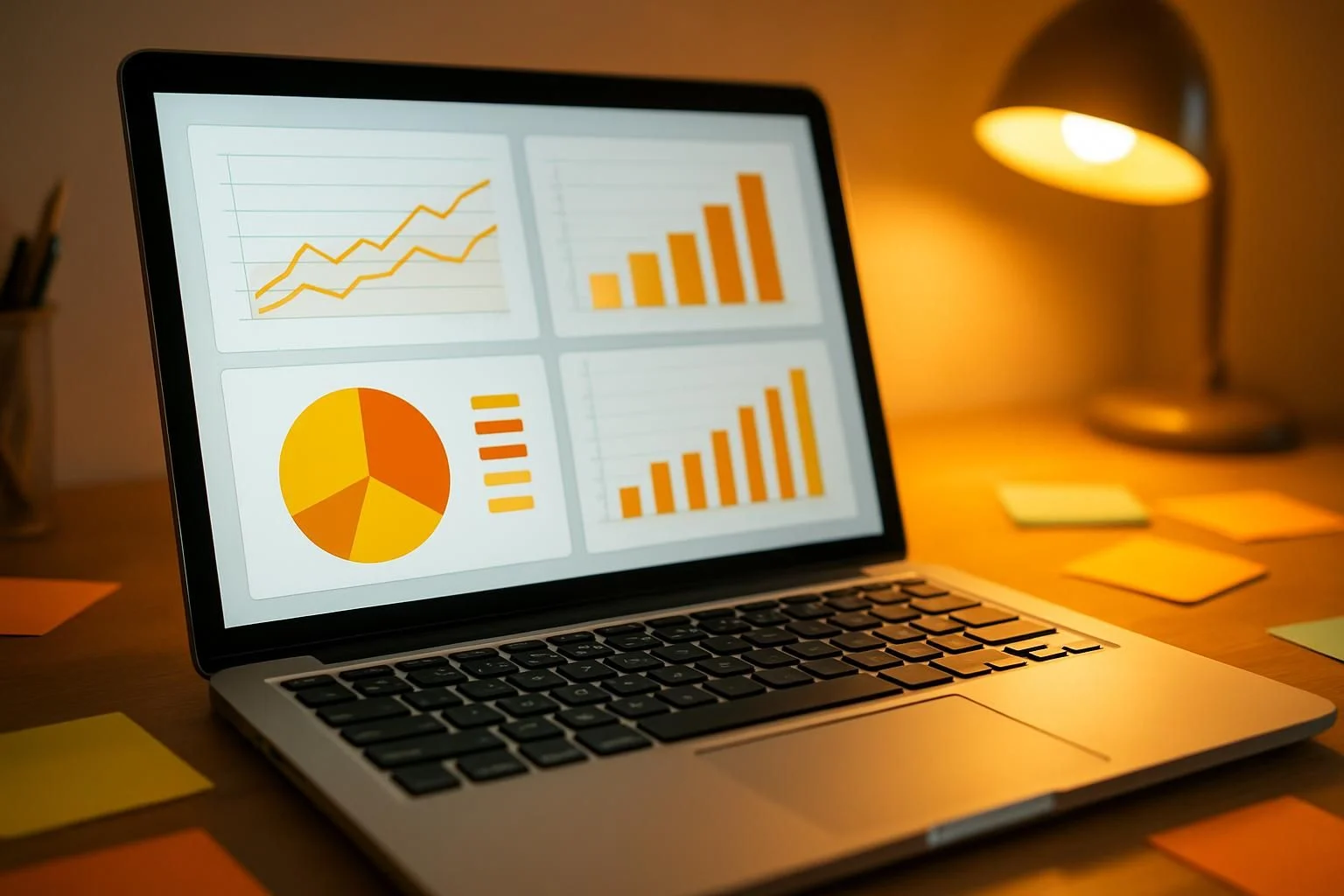 Scherm van een affiliate marketing dashboard