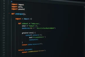 Screenshot of a Python code editor with highlighted lines of code for Amazon Affiliate API integration